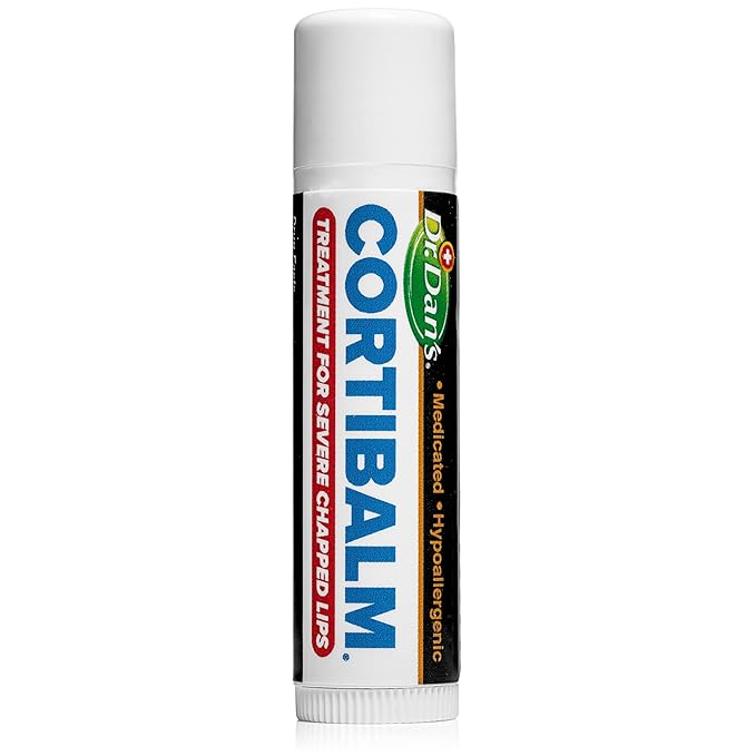 Dr. Dan's Cortibalm-6 Pack-for Dry Cracked Lips - Healing Lip Balm for Severely Chapped Lips - Designed for Men, Women and Children