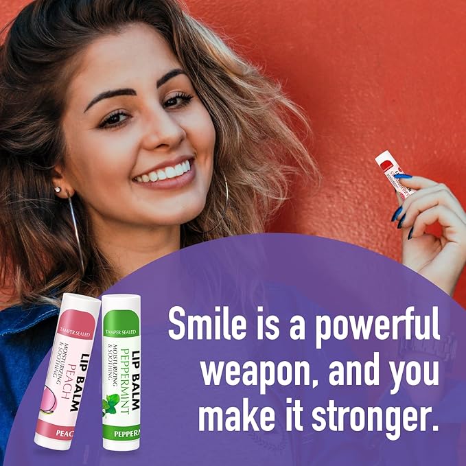 AZEN 50 Pack Lip Balm, Natural Lip Balm Bulk, Lip Care Product, Moisturizing Lip Balm for dry cracked lips