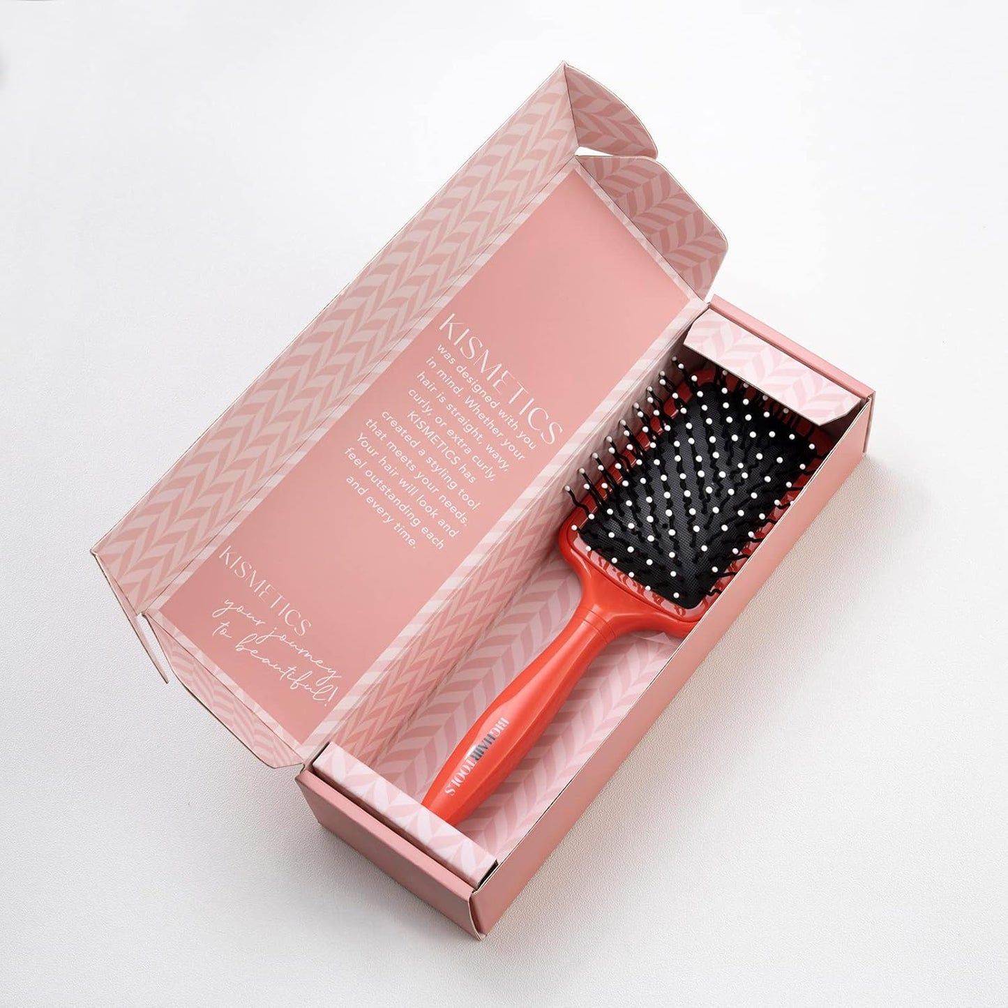 Big Hair Tools, Extra Large Paddle Brush, Cushion Hair Brush, Wavy Pins Reduce Knots and Tangles for Curly, Wavy, Long, Thick Hair