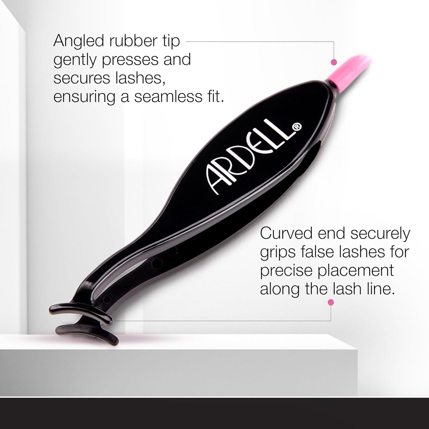 Ardell Dual Lash Applicator Tool, Eyelash Tweezers for Easy Application and Removal, Precision Lash Tweezers, Ergonomic Design Tweezers for Strip and Individual Lashes