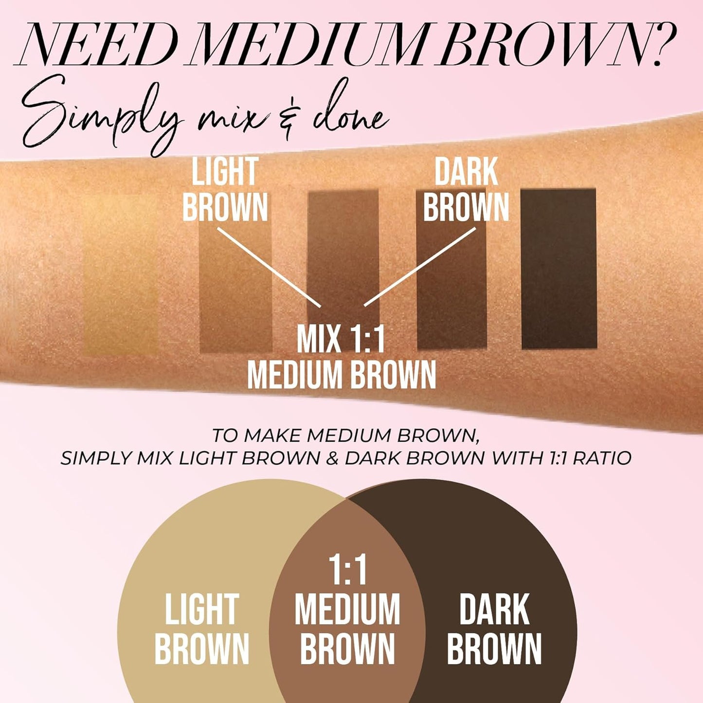 Hybrid Liquid for Professional Eyebrow Kit (Multicolor-3)