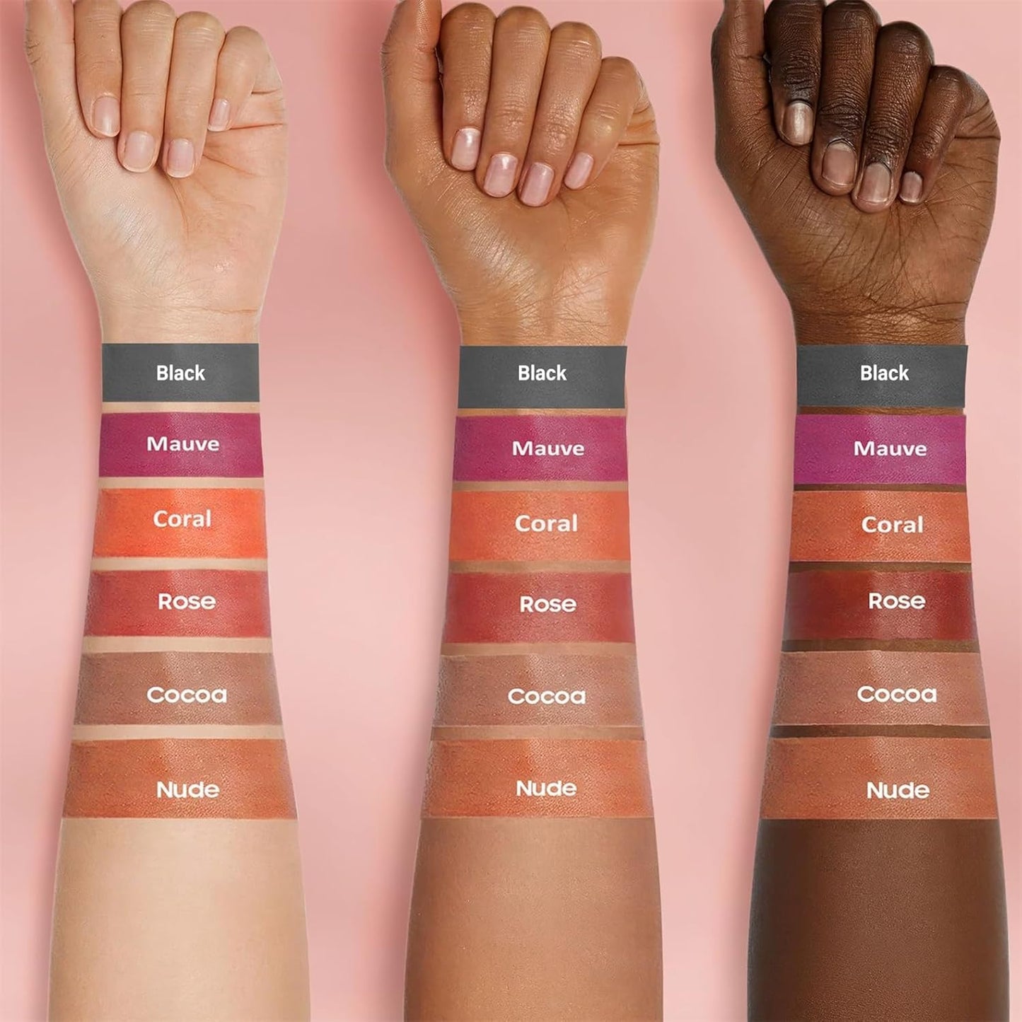 OETUIOW Lip Stain Peel Off, Lip Liner Moisturizing Long-Lasting & Waterproof, Transfer Proof & Plumping, Non-Stick Cup,3PCS Nude&Rose&Mauve