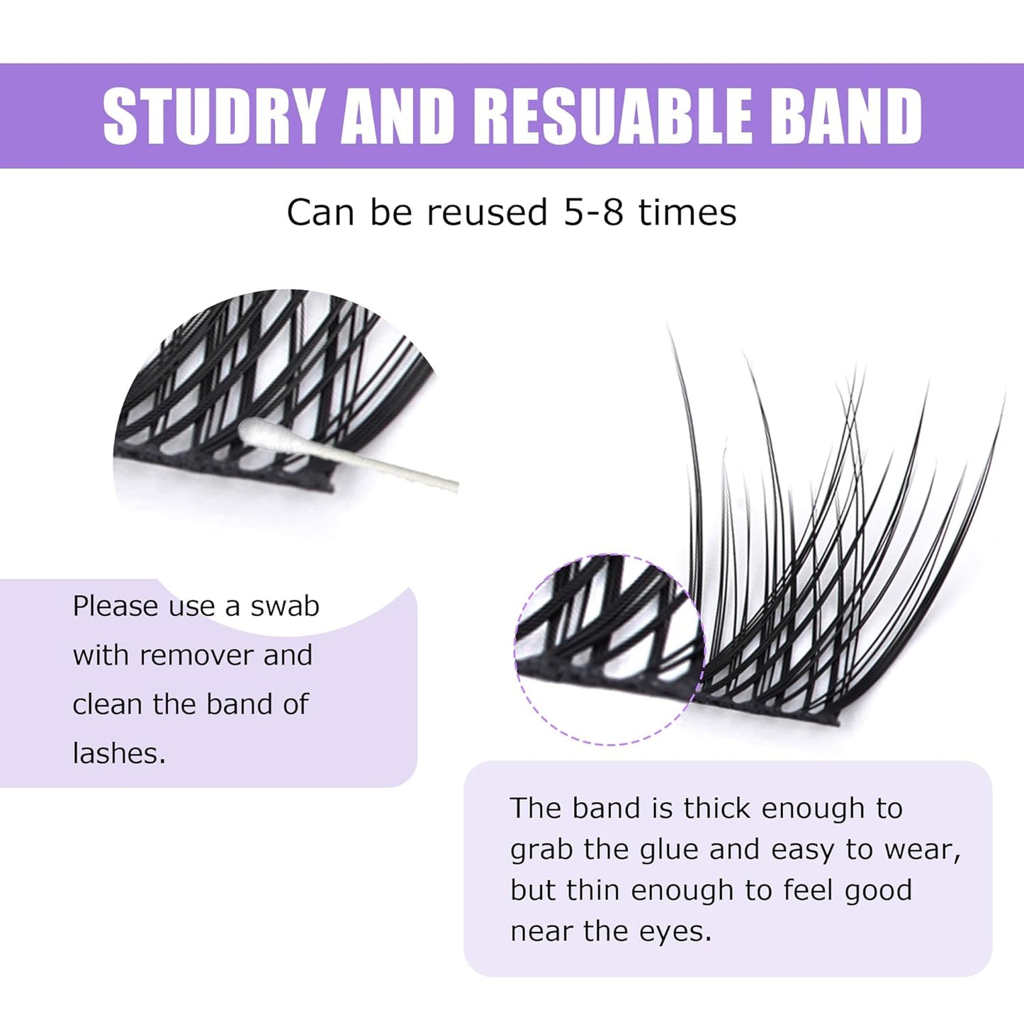 GAQQI Lash Clusters, Eyelash Clusters 120PCS C Curl Individual Lashes, Wispy Cluster Eyelash Extension 14mm Only, Natural Looking Cluster Lashes （GQ03, C Curl, 14mm)