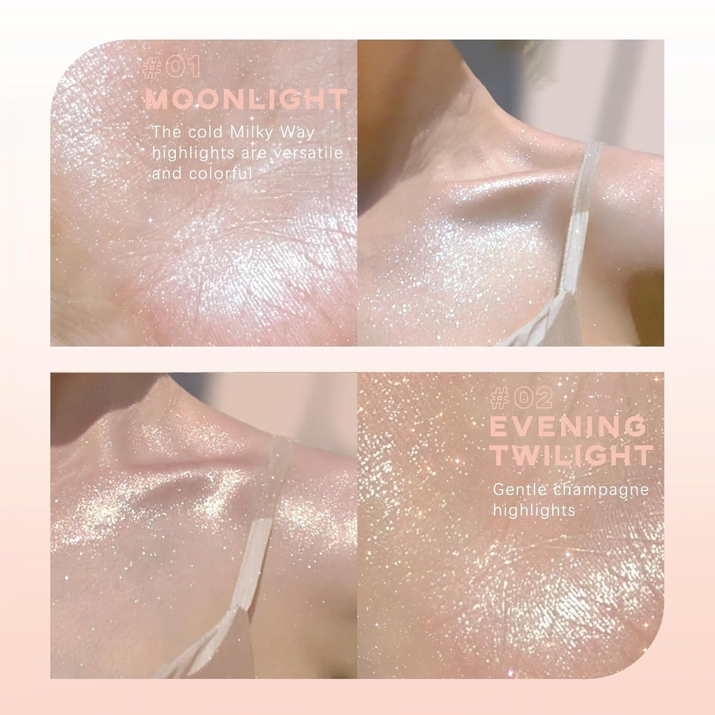 Highlighter Makeup Powder, Body Shimmer Sparkle Face Highlighter Powder ball, High Gloss Shiny Illuminator Cosmetic for Christmas Party Rave, Multi-Use Diamond Glitter Makeup Gift for Women02#