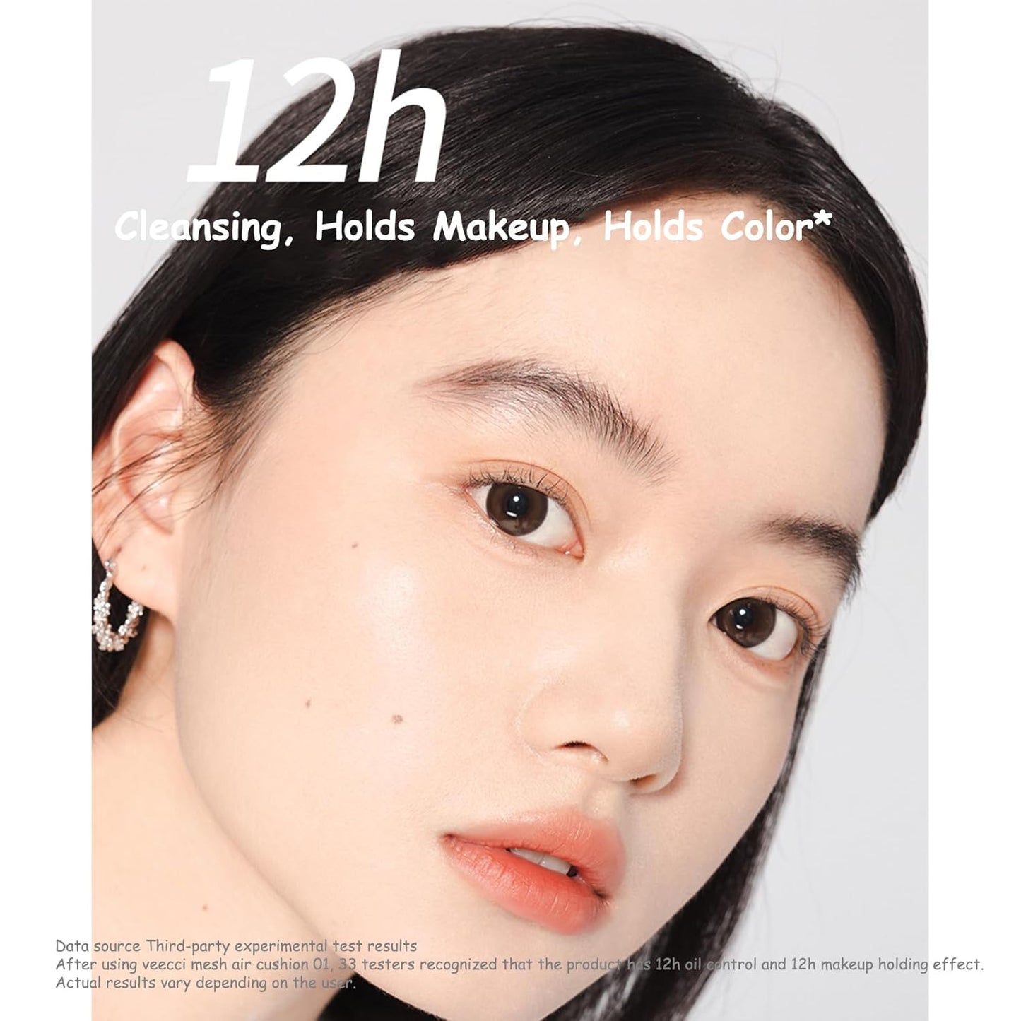 Cream Cushion Foundation with Satin Finish, Flawless Coverage, Hydrating with Skin Care Formula, Long-Lasting, Oil-Moisture Balance Foundation Makeup (Natural Beige)