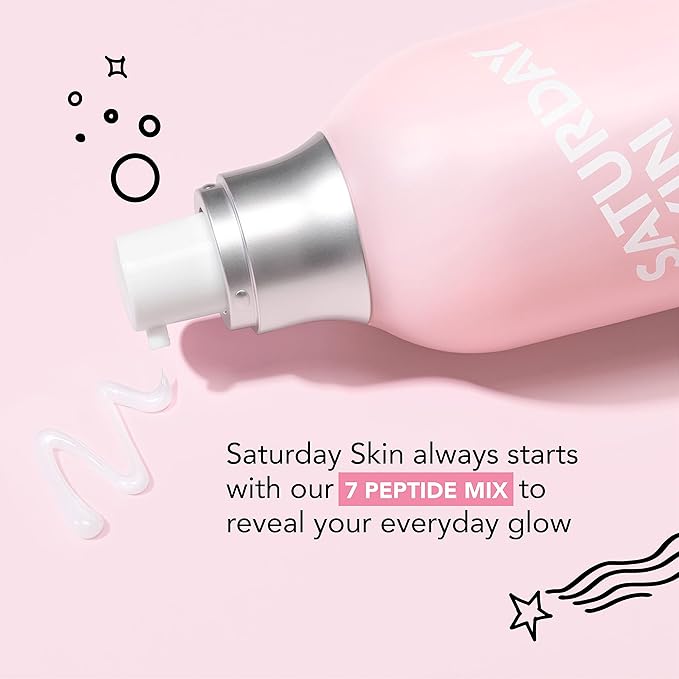 Saturday Skin Wide Awake Brightening Cream Illuminating Eye Cream for Wrinkles, Puffy Eyes+Dark Circles Lightweight, Moisturizing, Deeply Hydrates, Anti Aging Reduce Fine Lines 1.01 Fl Oz (30ml)
