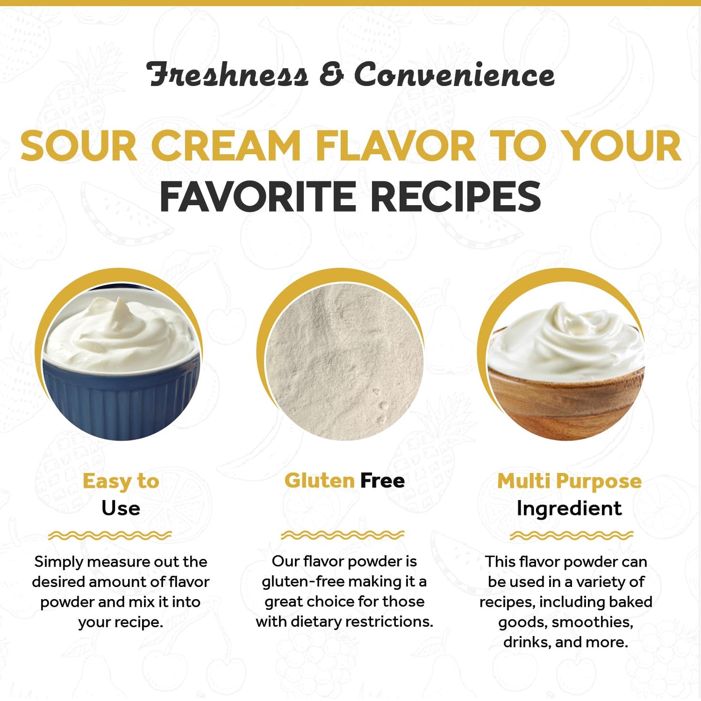 Fanale Premium Sour Cream Bubble Tea Flavoring Powder | Perfect for Baking, Smoothies, Desserts and Drinks | Instant Flavoring Powder for Boba Milk Tea - 2.2 Pounds (Pack of 1)