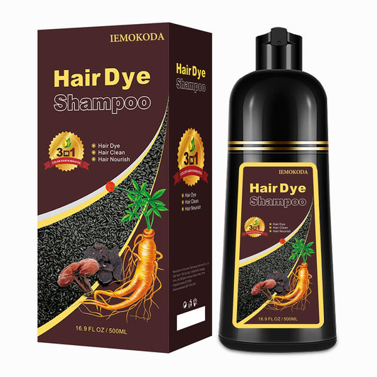 Hair Dye Shampoo 3 in 1, Chestnut Brown Hair Dye 16.9 FL Oz, Hair Shampoo, Semi-Permanent Hair Color Shampoo, Lasts 30 Days (Chestnut Brown)