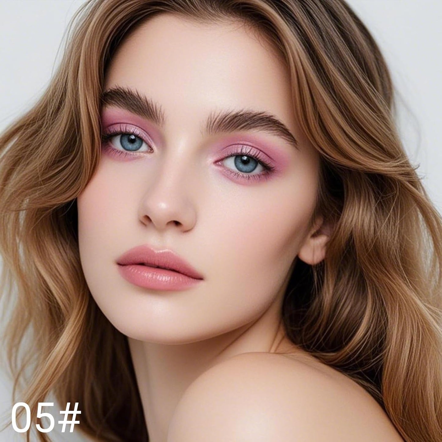 Erinde Waterproof Eyeshadow Stick, Cream Eye Shadow Stick, Long-Lasting, Crease-Proof, Cream to Powder Buildable & Blendable Eye Shadow Pencils Crayon, Vegan & Cruelty-Free, 05 Pink