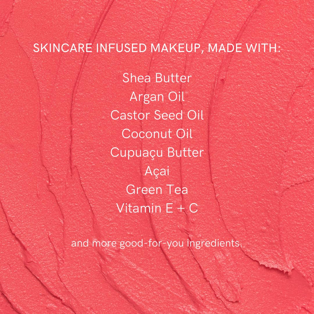 HAN Skincare Cosmetics Vegan, Cruelty-Free, 3-in-1 Multistick for Cheeks, Lips, Eyes, Cherry Cosmos | Large