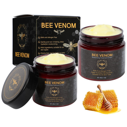 2 PCS Bee Venom Cream, 2025 New Bee Venom Skin Repair Cream for All Skin Types
