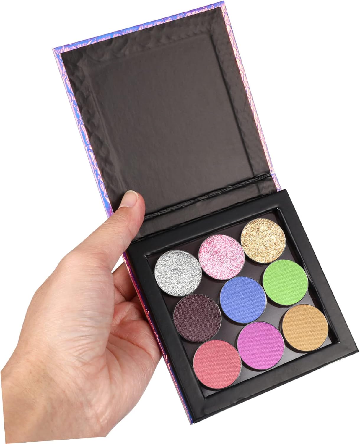 1 Set Empty Makeup Tray Magnetic Makeup Pan Magnetic Palette Empty Cosmetics Palette Empty Eyeshadow Holder Make up Palette Paper Eye Shadow Travel Blush Powder