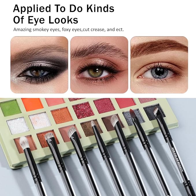 KENCOLOR Premium 13-Piece Makeup Brush Set with PU Travel Pouch – High-End Acrylic Handle, Soft Synthetic & Natural Bristles, Dense & Non-Absorbent, for Flawless Application