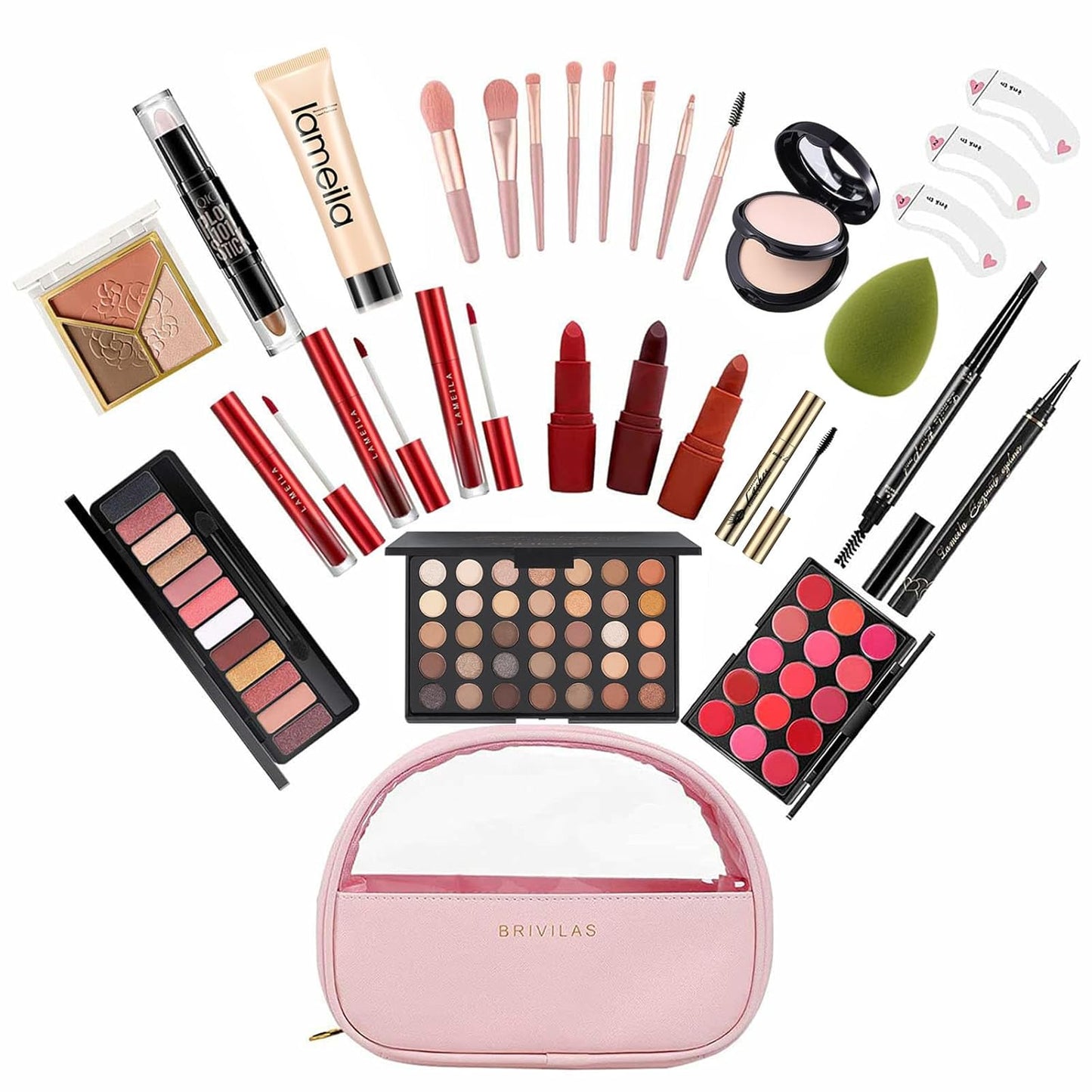 All In One Full Makeup Kit for Women,Professional Makeup kit,Multipurpose Makeup Sets, Beginners and Professionals Alike