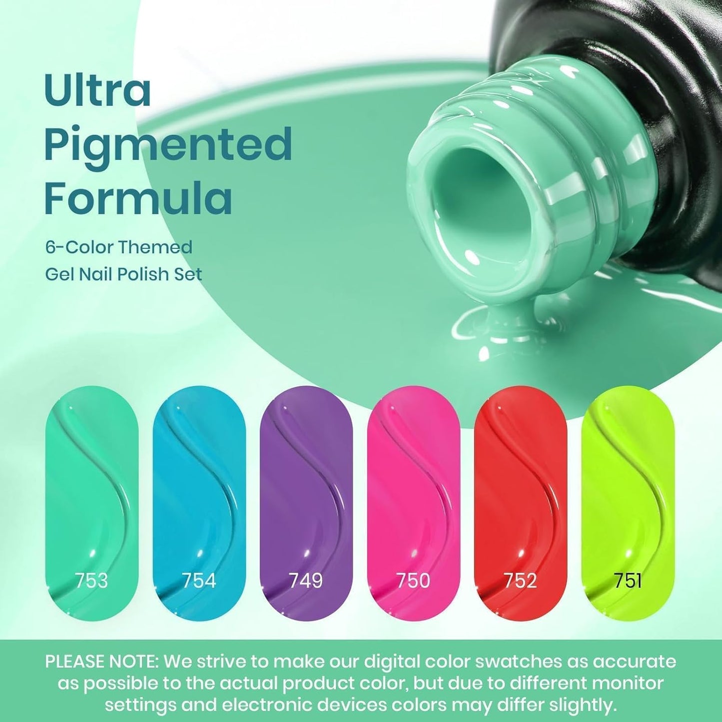 beetles Gel Polish 6 Colors Purple Blue Gel Nail Polish Red Green Gel Polish Set Manicure Nail Art DIY Home Gifts for Women Girls Halloween Nails