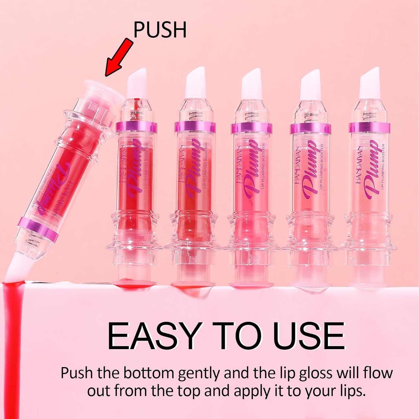 Erinde Lip Plumper Gloss, Natural Spicy Lip Plumping Booster Lip Plumping Oil, Ultra-Hydrating & Nourishing Plump Lip Plumper, Glossy Finish Fuller Lip Plumping Lip Gloss for Women Girls, 03#