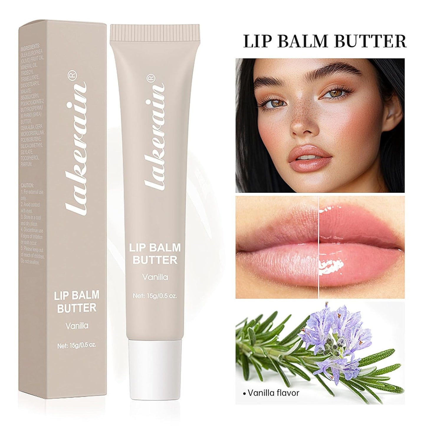 4 PCS Lip Glossy Butter Balm Set, Tinted Lip Balm Instant Moisture and Hydration Lip Gloss, Long Lasting Hydrating Glow Reviver Lip Care Oil, Christmas Makeup Gift for Women