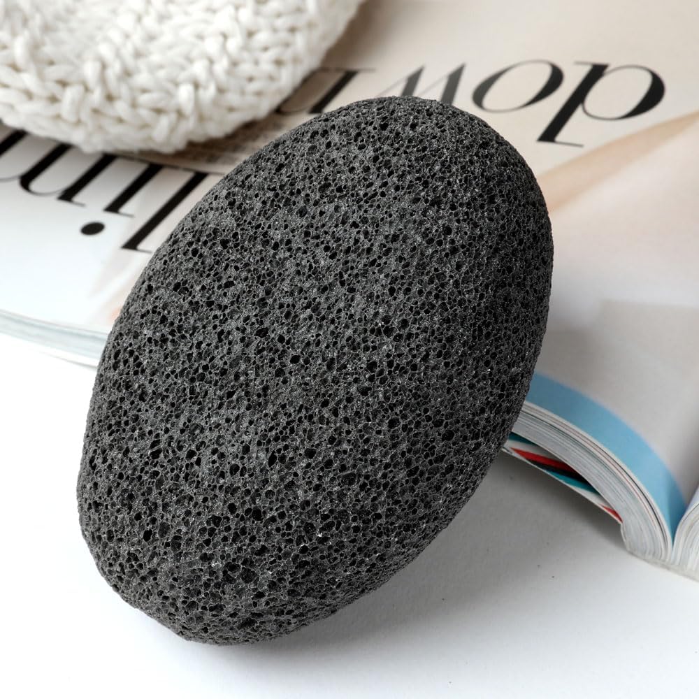 Foot Pumice Stone for Feet, Borogo Lava Pedicure Tools Hard Skin Callus Remover for Feet and Hands - Remove Dead Skin, Heels, Elbows