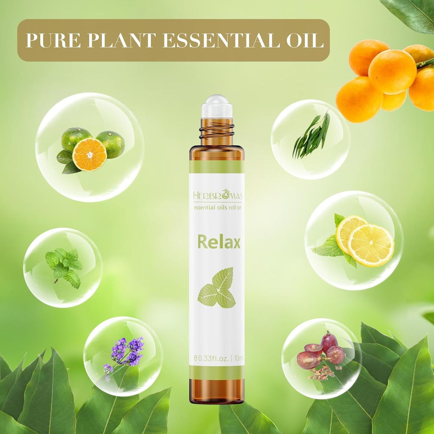 Aromatherapy Essential Oil Roll On Blend Relaxation Gift for Women, Natural and Pure Essentail Oils with Travel Size Roller Ball Bottle (Sleep, 1)