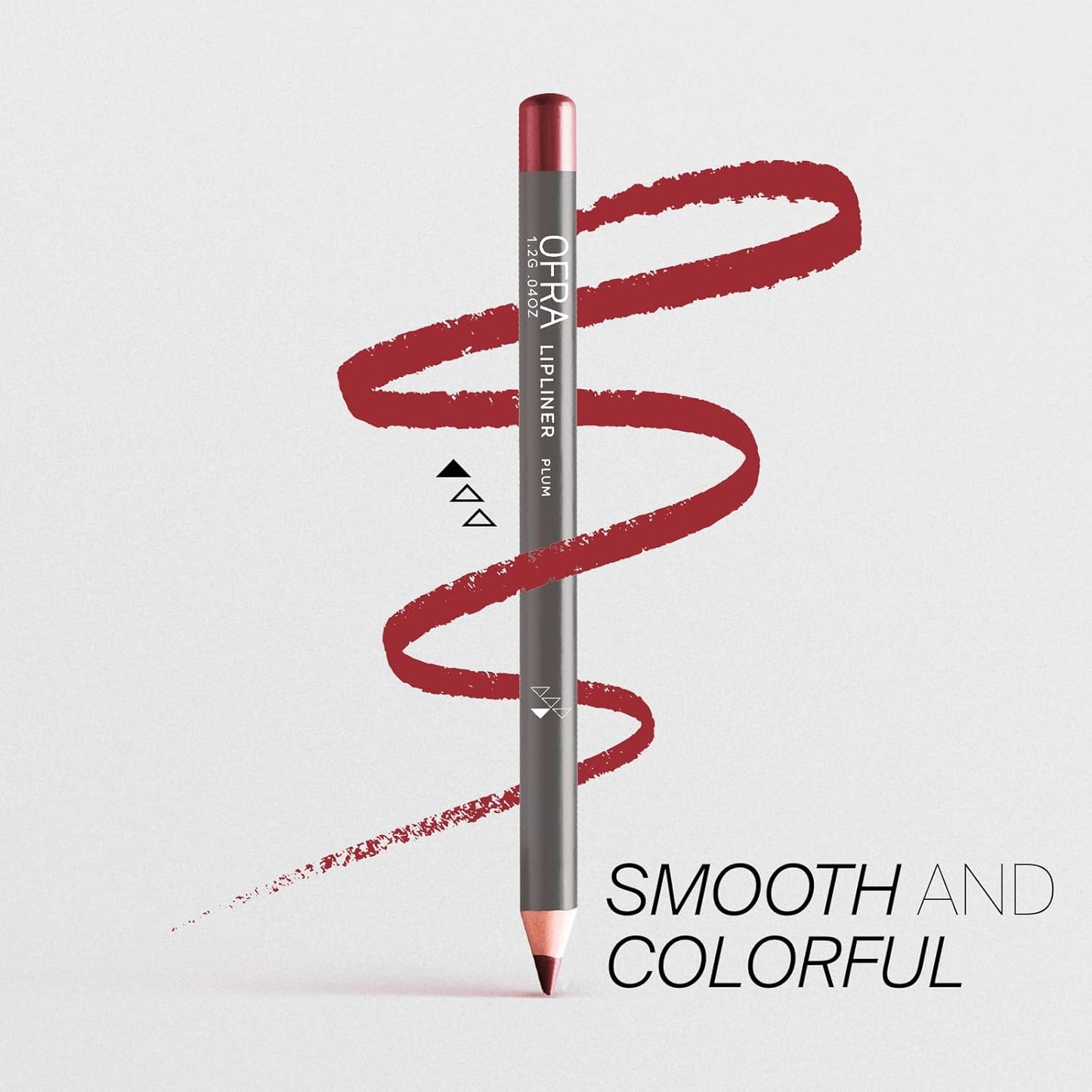 Ofra Lipliner Pencil - Plum | High-Pigment Lipliner for Defining & Shaping Lips | Smooth, Precise Application | Long-Lasting Wear Lipliners | 0.04oz