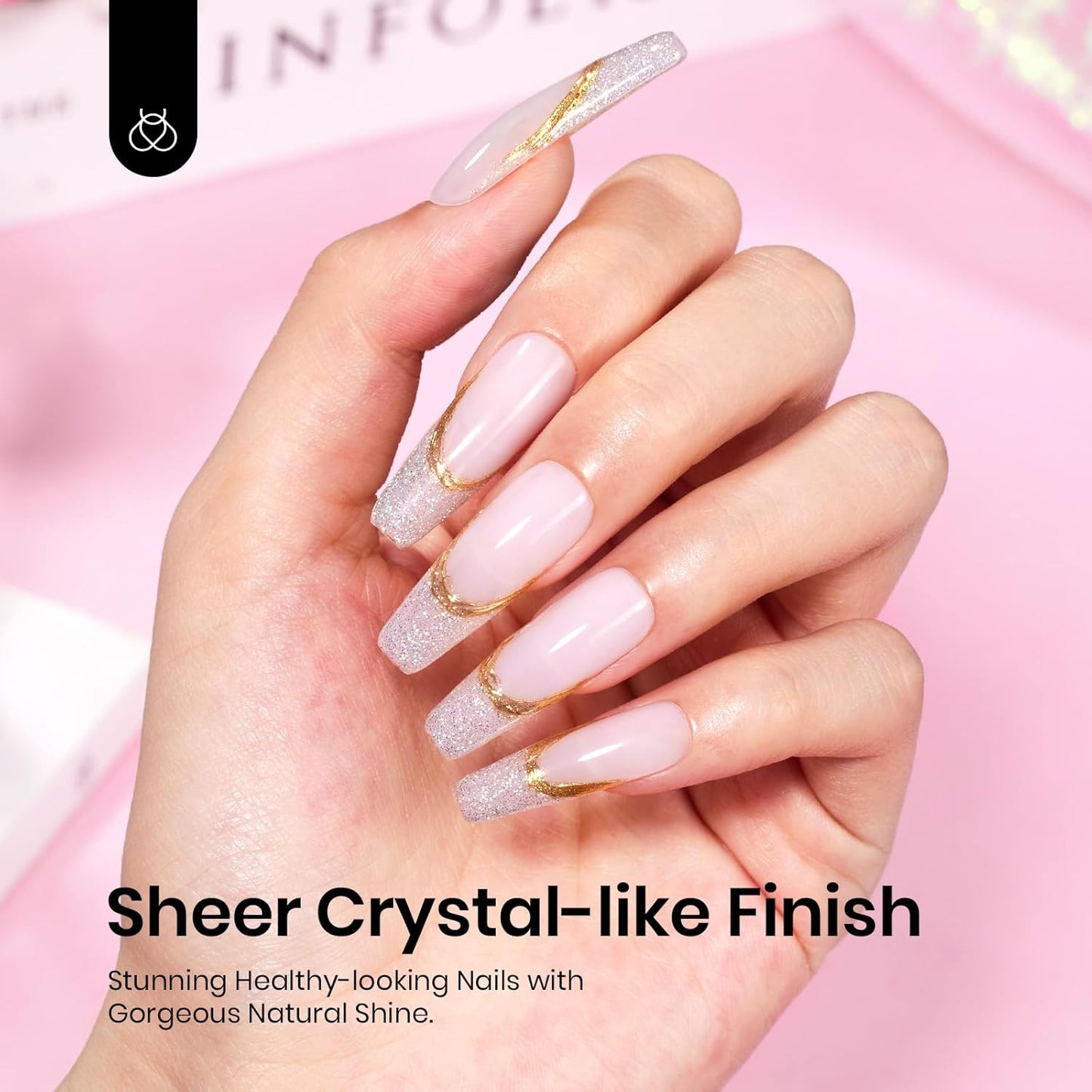 Beetles Nude Gel Nail Polish - 15ml Nude Purple Jelly Gel Polish Neutral Nail Polish Nail Concealer Sheer Translucent Effect Soak Off UV French Nail Art Manicure Salon DIY Gifts for Women