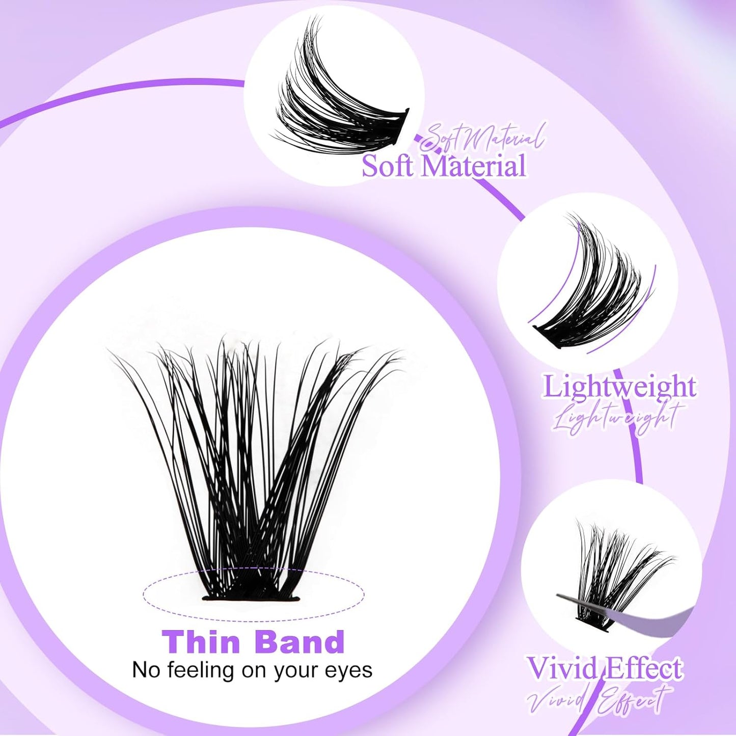 DIY Wispy Lash Extension Kit Individual Spike Manga Lash Clusters Kit with Bottom Lashes, Lash Bond and Seal, Lash Tweezers Eyelash Extension Kit for Self Use(60+80,12-18mm,0.07D,Kit)