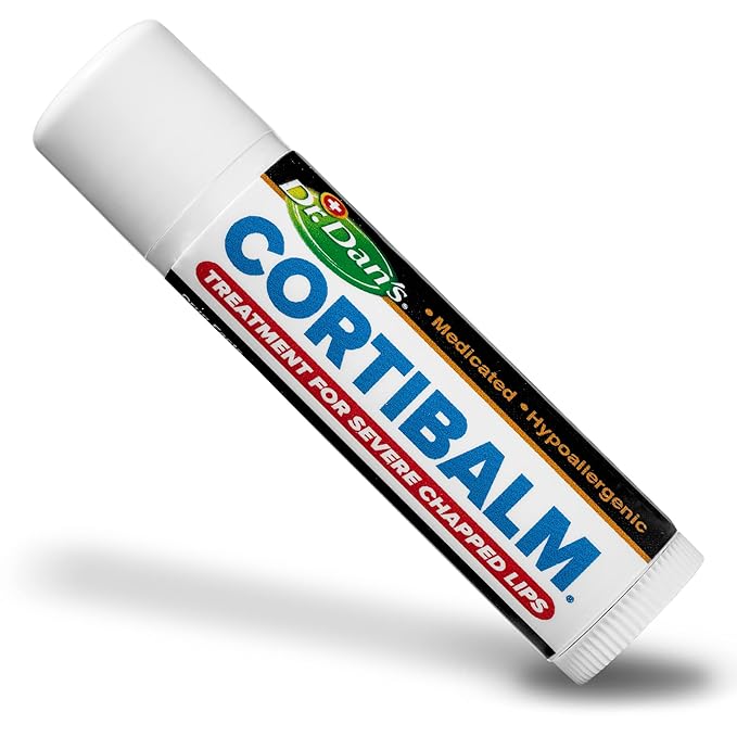 Dr. Dan's Cortibalm- 6 Pack - for Dry Cracked Lips - Healing Lip Balm for Severely Chapped Lips - Designed for Men, Women and Children