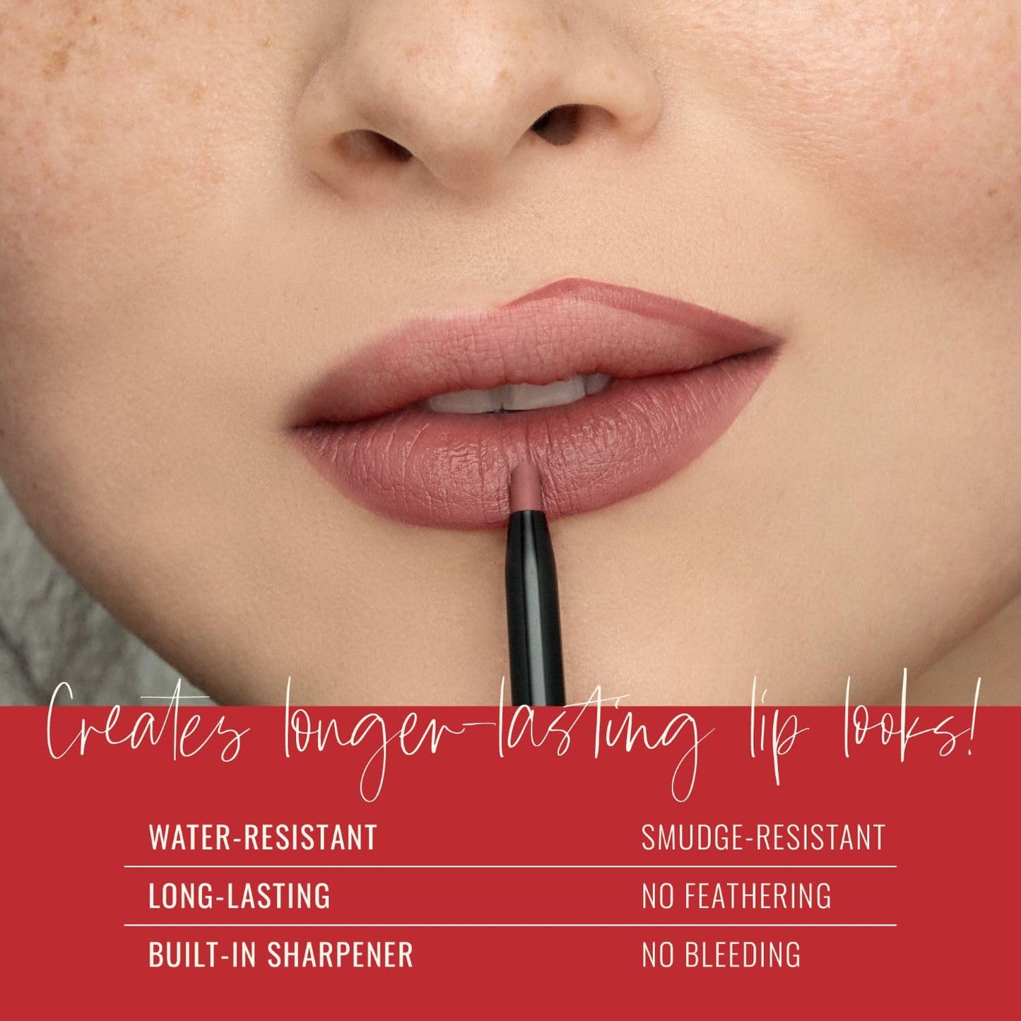 Runway Rogue Designer Liner Lip Pencil, Matte Spiced-Nude Lip Liner Pencil and Lip Liner Sharpener, ‘Nude Awakening'