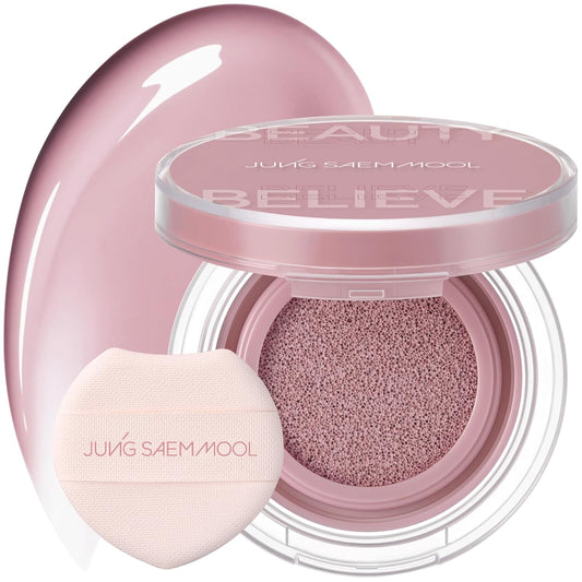 JUNGSAEMMOOL Artist Cushion Blush (Odd Mauve) | Easy to Blend, Lightweight, Hydrating Korean Makeup Cushion Blush for Dewy & Glowing Cheeks