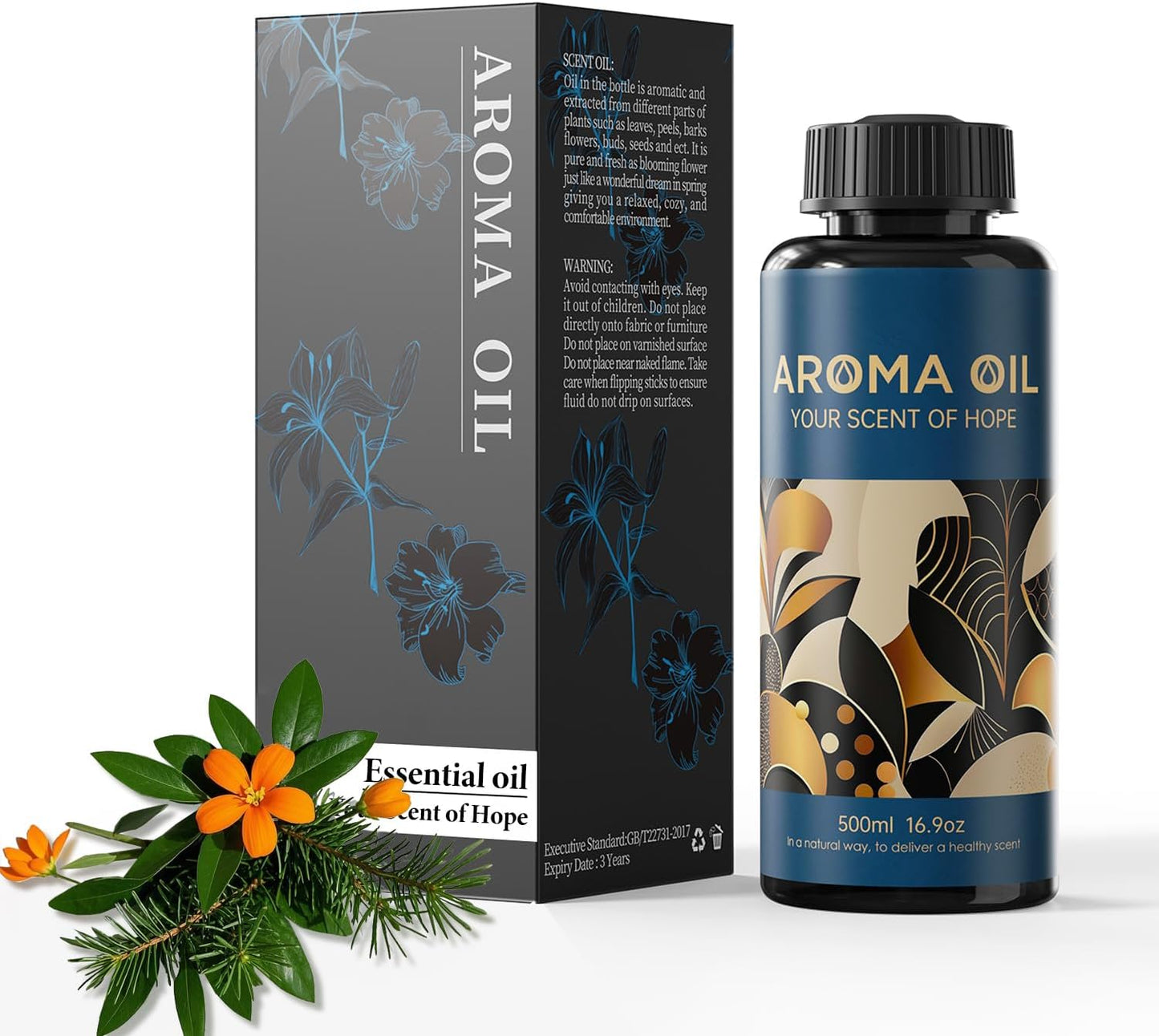 Essential Oils Set,16.9 fl oz (500 ml) Surpass Scent,Hotel Collection Diffuser Oil Suitable for Your own Candles, Soaps, air freshener Spray, and Essential Oils for Commercial Aroma Diffuser