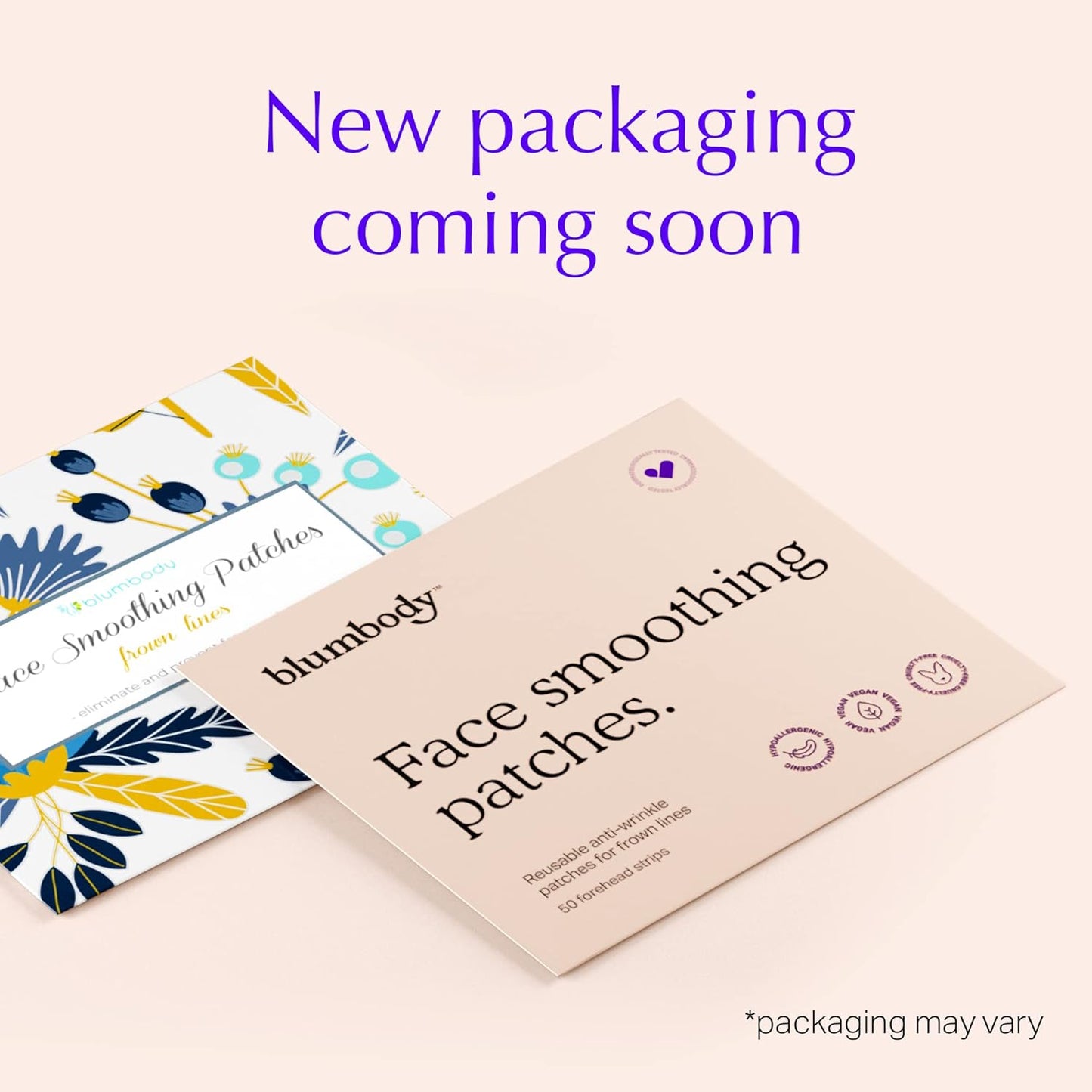 Blumbody Forehead Wrinkle Patches - Anti Wrinkle Facial Patches to Smooth Eyes & Forehead Wrinkles - Non-Silicone Face Tape for Fine Wrinkles between Eyes & Face - 50 Patches (Up to 60 day supply)