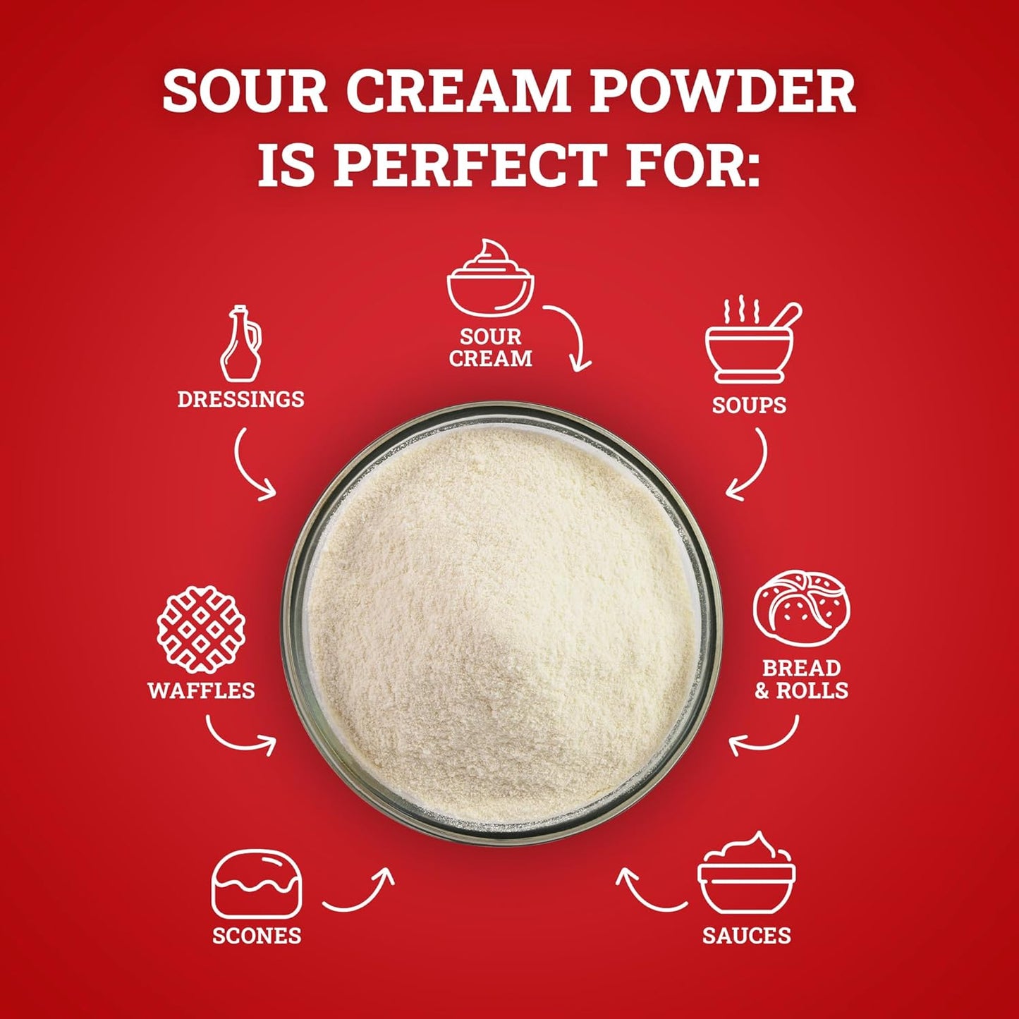 Hoosier Hill Farm Sour Cream Powder, 25LB (Pack of 1)