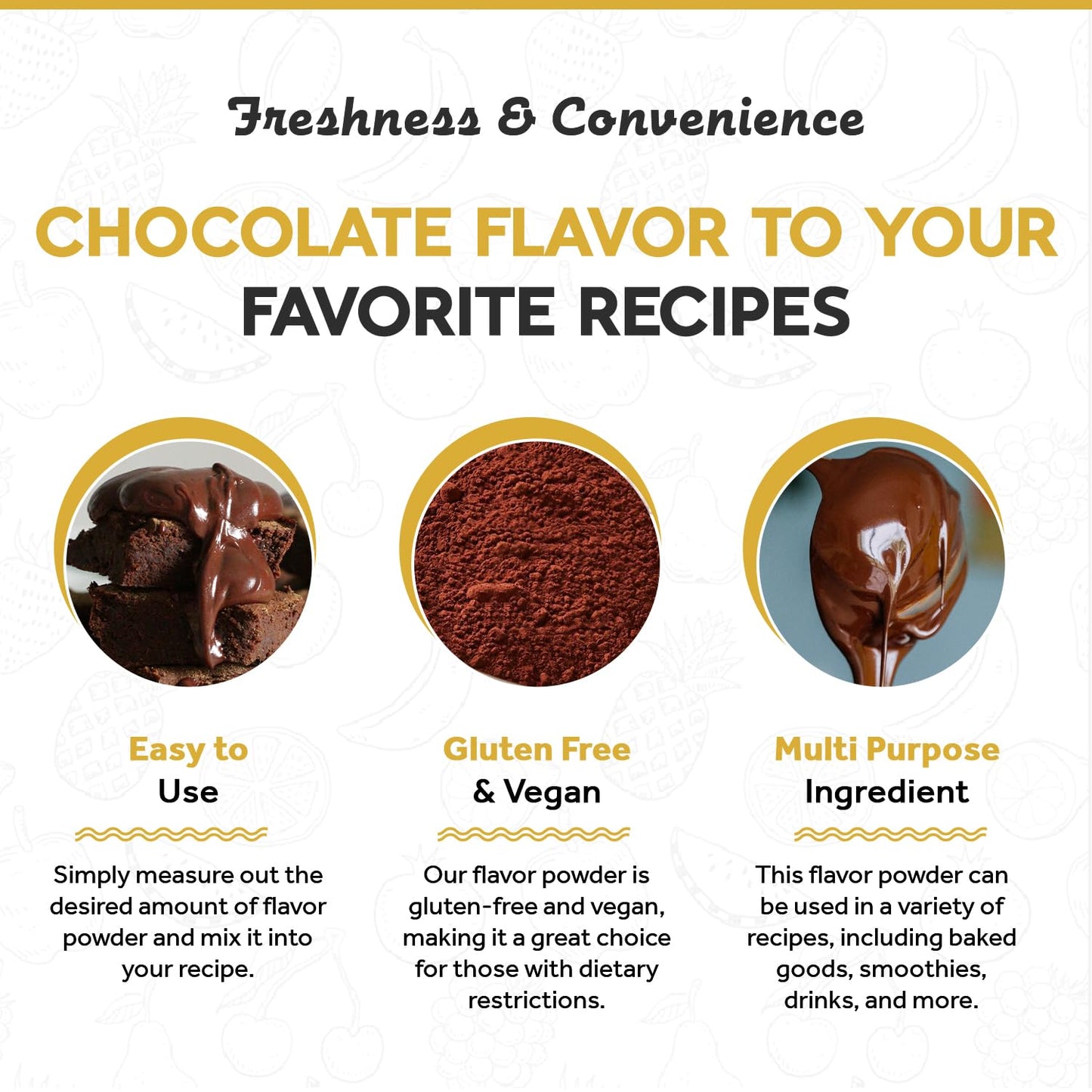 Fanale Premium Chocolate Bubble Tea Flavoring Powder | Perfect for Baking, Smoothies, Desserts and Drinks | Instant Flavoring Powder for Boba Milk Tea- 2.2 Pounds (Pack of 20).