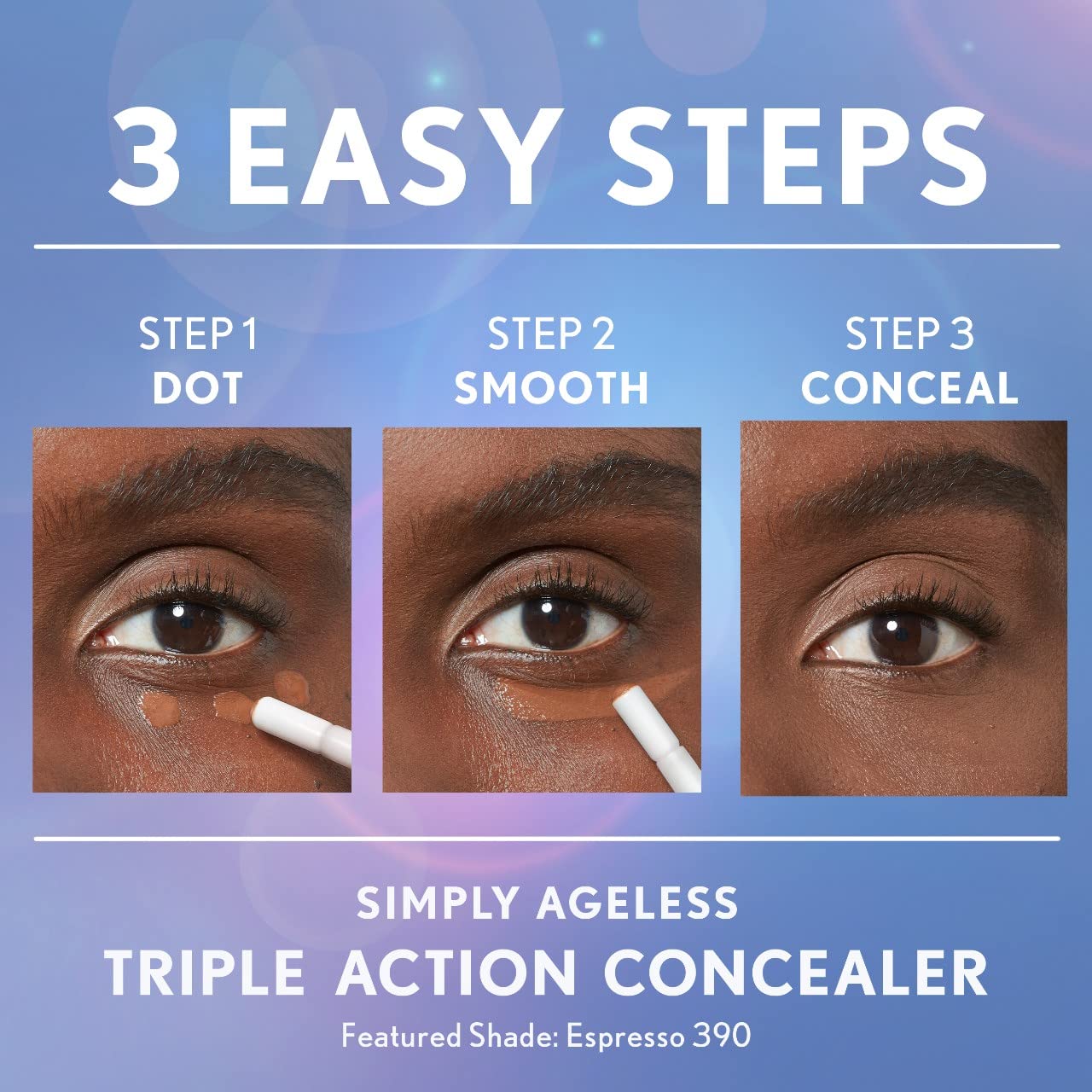 COVERGIRL Simply Ageless Triple Action Concealer, Ivory, Pack of 1
