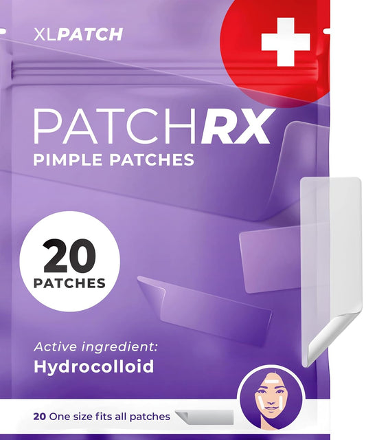 Large Pimple Patches for Face (20 Pack), Treat Blemishes Overnight, Hydrocolloid Acne Patch, Hydrocolloid Bandages, Big Pimple Patches, Large Acne Patch