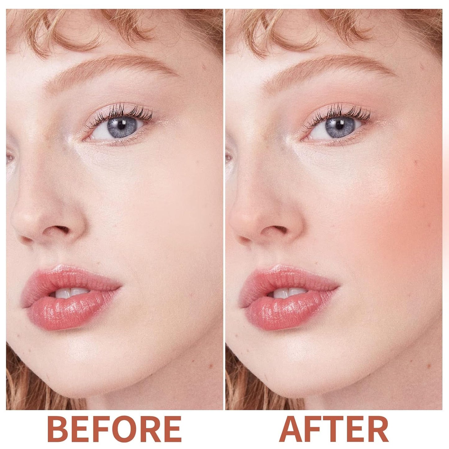 Boobeen Cream Blush Stick for Cheek Makeup, Multi Stick Makeup Face Blush Stick Matte Natural, Lightweight Buildable Blush Makeup Stick for Cheeks Eyes and Lips, Nude Creamy Formula