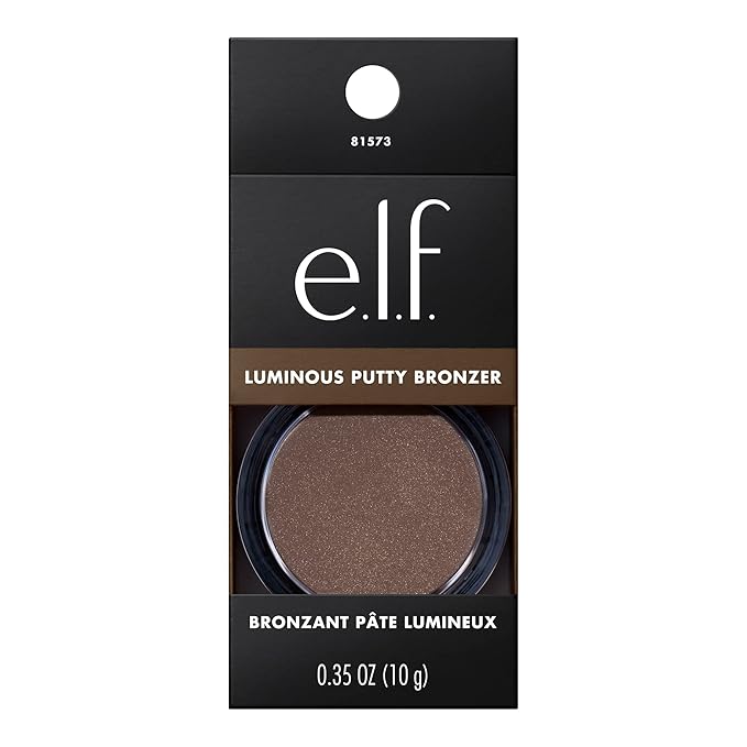 e.l.f. Luminous Putty Bronzer, Lightweight Putty-to-Powder Bronzer For A Radiant, Glowing Finish, Highly Pigmented, Vegan & Cruelty-Free, Island Hopping