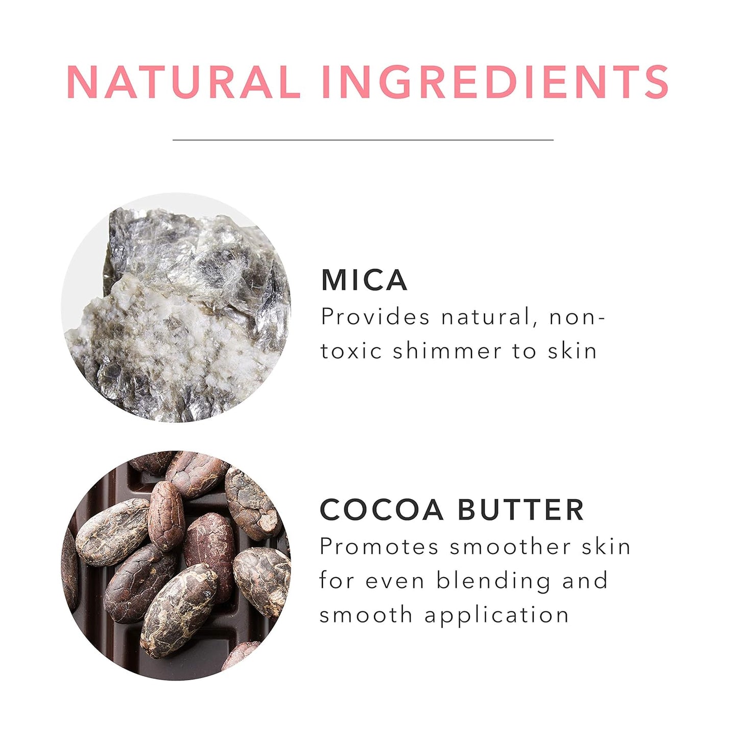 100% PURE Powder Blush (Fruit Pigmented), Chiffon, Soft Shimmery Finish, Nourishes Skin w/Rosehip Oil, Cocoa Butter, Natural Makeup (Soft Pink) - .32 oz