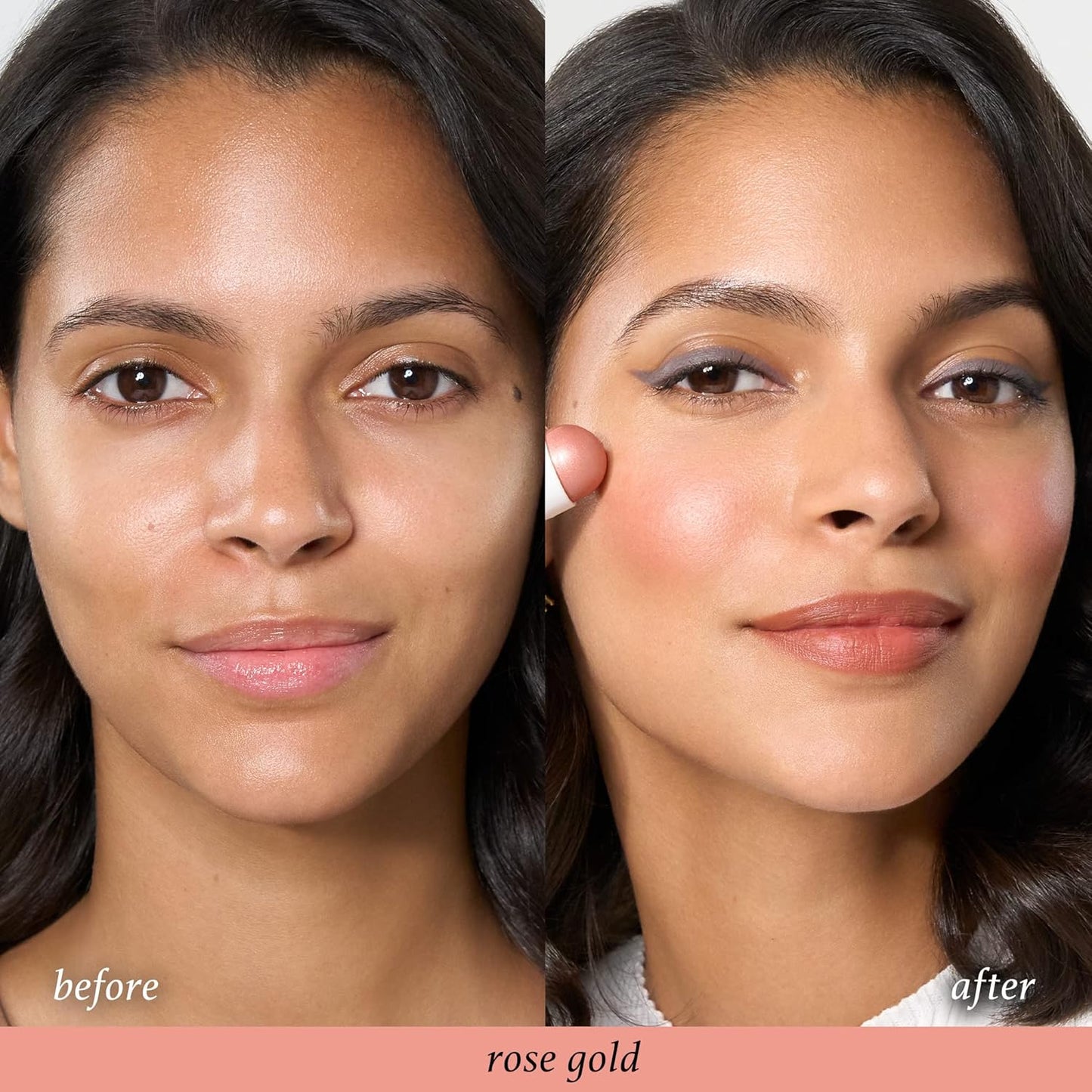 Julep Skip The Brush Cream to Powder Blush Stick - Rose Gold - Blendable and Buildable Color - 2-in-1 Blush and Lip Makeup Stick