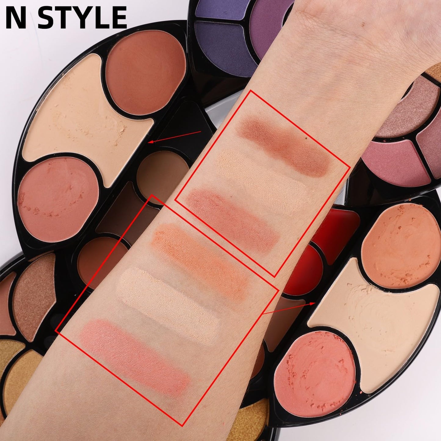 57 Colors Makeup Set (Type N) for Valentines Day Gifts, Professional Makeup Kit for Women Full Kit, High Pigmented Eyeshadow Palette for Beginners, Make up Gifts for Girls and Kids