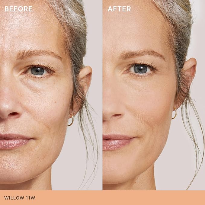 ILIA - Skin Rewind Complexion Stick - Foundation + Concealer + Skincare | Non-Toxic, Vegan, Cruelty-Free, Clean Makeup (11W - Willow, 0.35 oz | 10 g)