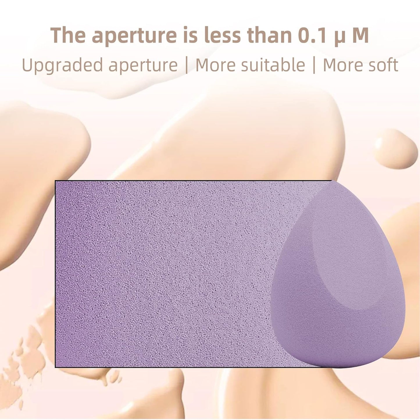 COSTICA Makeup Sponge, 8 Pcs Beauty Blender for Foundation Blending Sponge, Multi-colored Makeup Blender with Storage Box, Flawless for Liquid Cream and Powder