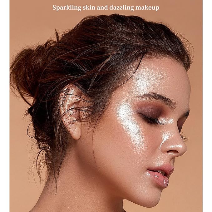 Highlighter Makeup Stick - Patting Powder, Body Glitter Fairy Dust Glitter Fairy Makeup Powder Stick Patting Powder Glitter Contour Blush Powder Face Brightens for Face Body Hair Makeup Kit - 3 Colors