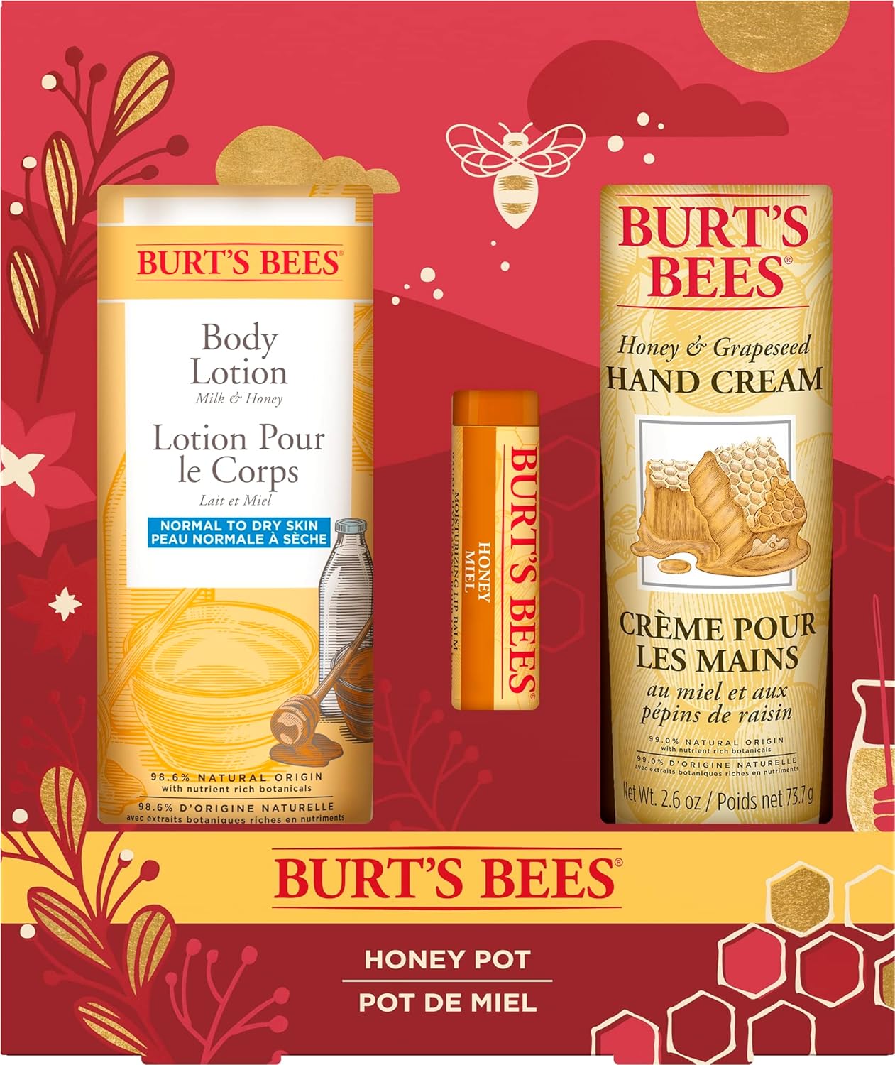 BURTS BEES Honey Pot Gift Set, 1 EA