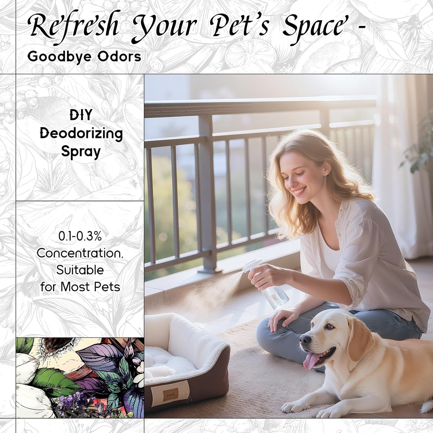 HIQILI Lavender Sanctuary Fragrance Oil for Diffuser, Candle & Soap & Perfume Making, for Hotel and Home, Essential Oil, Long-Lasting Aroma - 1fl oz