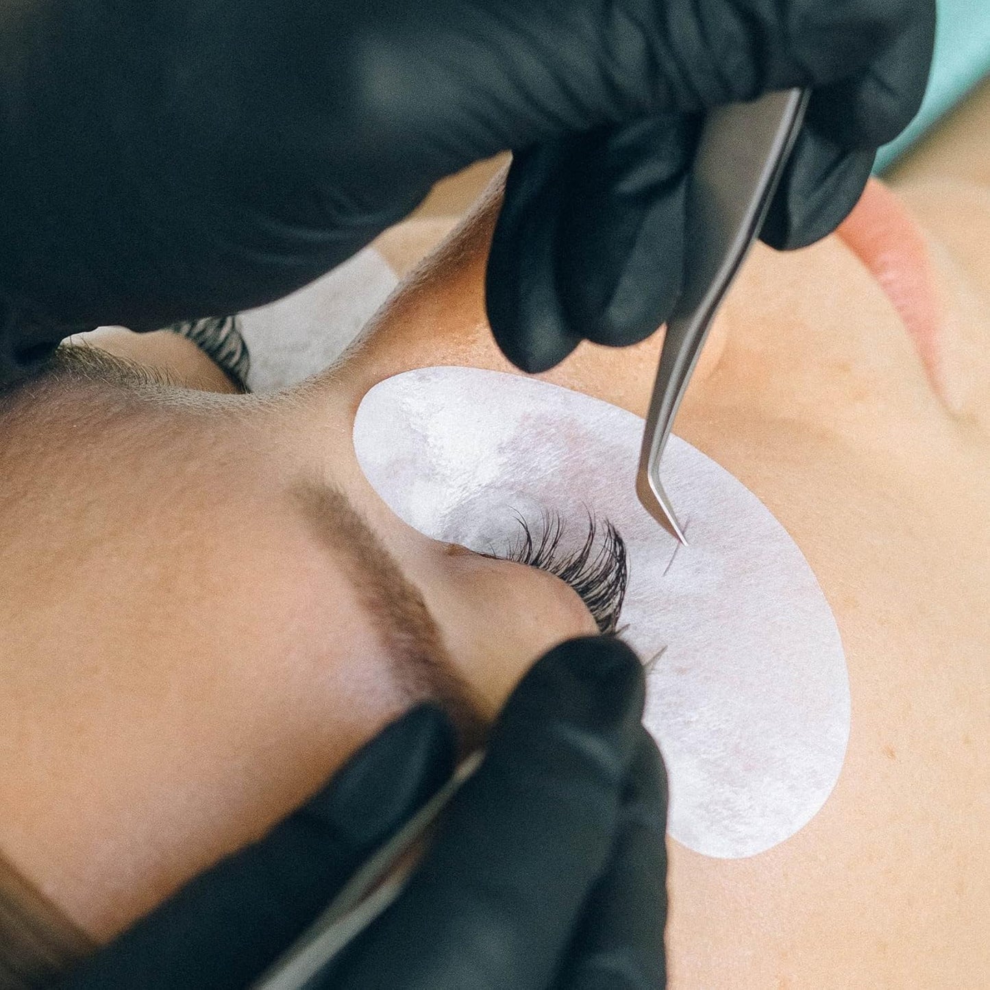 50 Pairs Under Eye Patches, Isolation Eyelash Extension Pads, Under Eye Gel Pads for Pro Salon and Individual, DIY Lashes Extension Supplies (Pink)