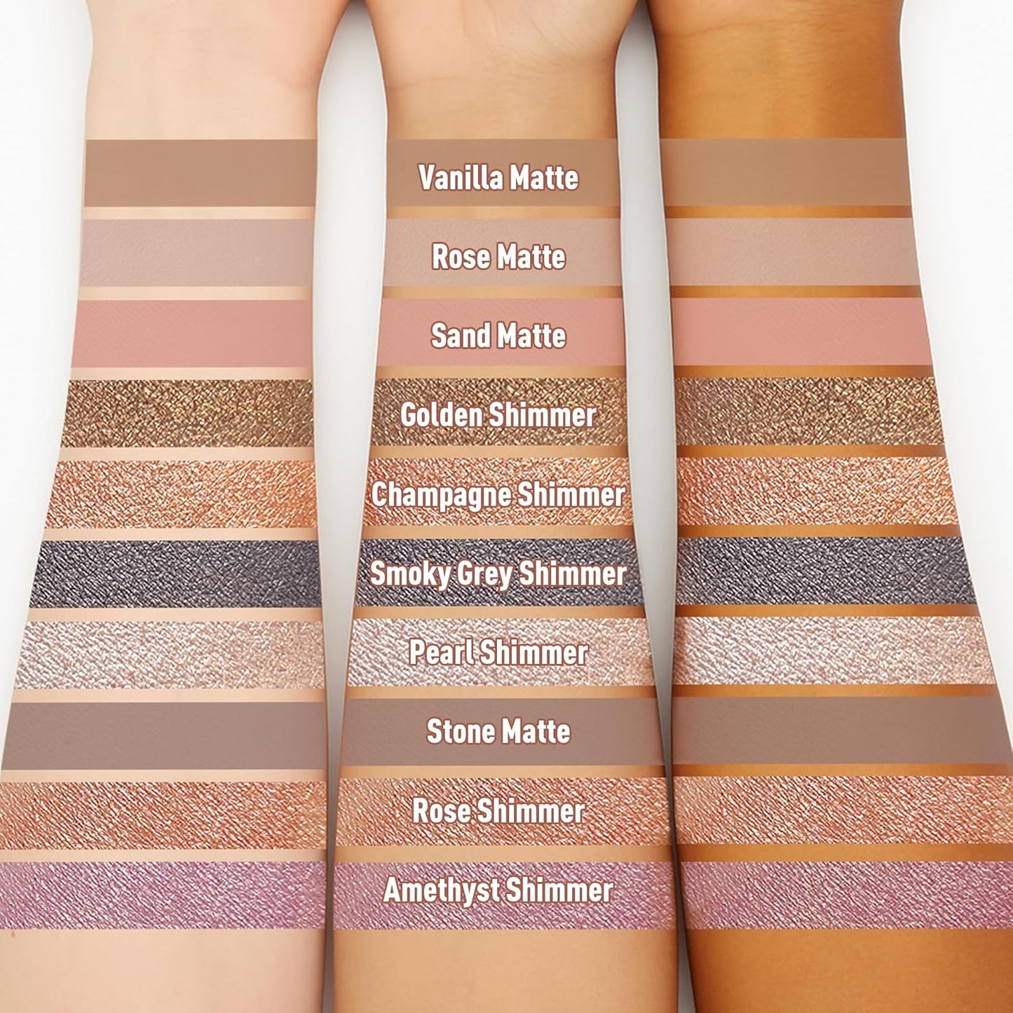 FV Cream Shimmer Eyeshadow Stick，Long Lasting & Waterproof, Multi-Use & High Pigment Eyeshadow Makeup Stick, Champagne Shimmer