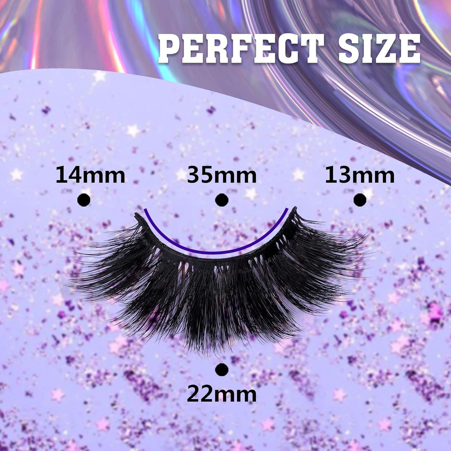Faux Mink Eyelashes Thick Lashes Volume Dramatic False Eyelashes Luxury Volume Soft Handmade Reusable Lashes Pack