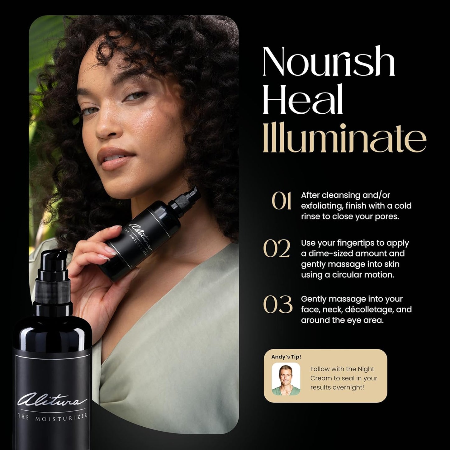 Alitura Naturals Face Moisturizer for Men & Women – 100ml Daily Hydrating Cream with Aloe Vera, Bee Propolis, Sea Buckthorn, & Honey – Anti-Aging, Soothing, Non-GMO, USA Made