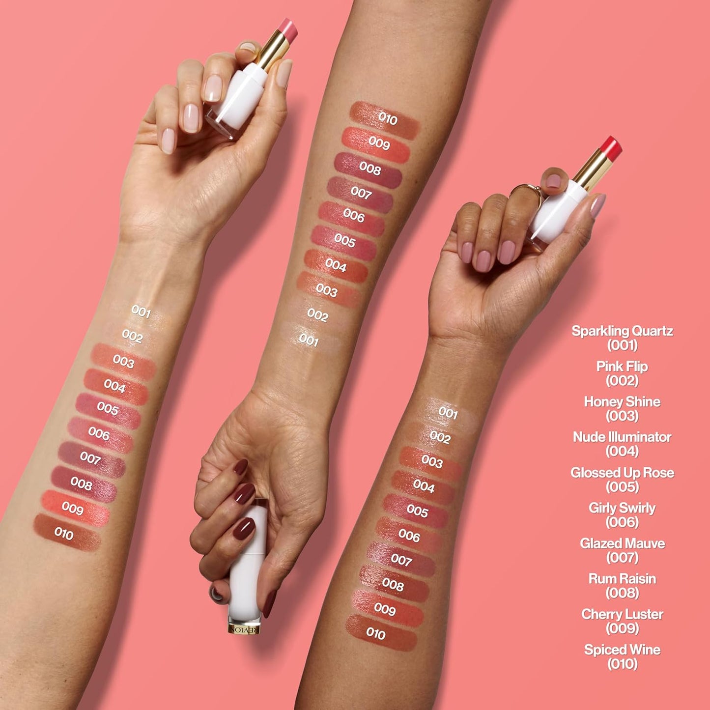 REVLON Super Lustrous Glass Shine Balm, Hydrating Tinted Lipstick, Sheer, Glossy Shiny Finish, 008 Rum Raisin, 0.11 oz